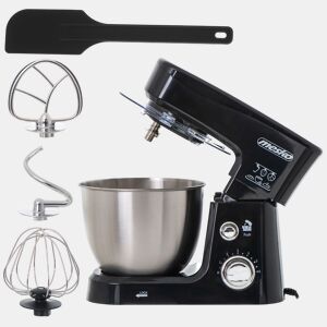 Mesko MS4217 Batedeira Planetaria Robô de Cozinha, 3,5 L, 6 Velocidades, Acessórios, 1200, Preto