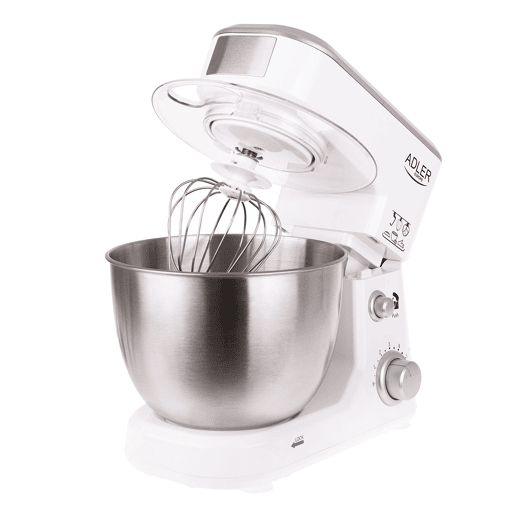 Adler AD4216 Batedeira Planetaria Robô de Cozinha, 4 L, 6 Velocidades, Acessórios, 1000, Branco Adler AD4216 Batedeira Planetaria Robô de Cozinha, 4 L, 6 Velocidades, Acessórios, 1000, Branco