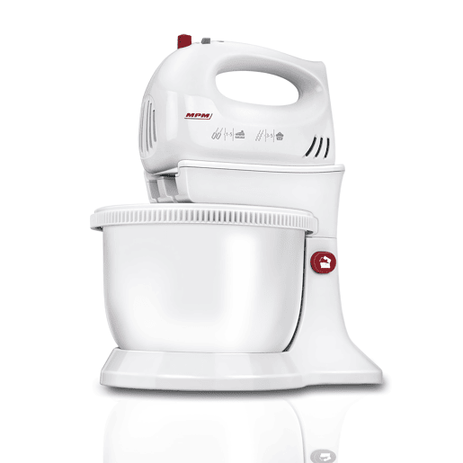 MPM MMR-16Z Batedeira com Taça Rotativa 3,4 Litros 5 Velocidades + Turbo, 750, Branco