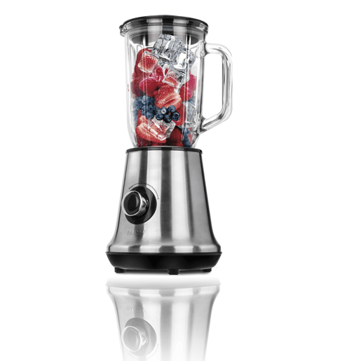 MPM MBL-15M Liquidificador 1 L, 2 Garrafas Smothie To Go 0,6 L,sem BPA,2 Velocidades + Pulso, 450, Prata
