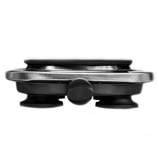 Camry CR 6510 Fogão Portátil Elétrico 1 Queimador 18,5 cm, Termostato Ajustável, Aço Inox, 1500, Prata