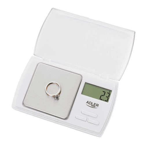 Adler AD 3161 Balança de Precisão Eléctrica (500-0,01 g) Balança Alimentos, Joalharia, Pequena, , Branco Adler AD 3161 Balança de Precisão Eléctrica (500-0,01 g) Balança Alimentos, Joalharia, Pequena, , Branco