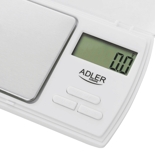 Adler AD 3161 Balança de Precisão Eléctrica (500-0,01 g) Balança Alimentos, Joalharia, Pequena, , Branco Adler AD 3161 Balança de Precisão Eléctrica (500-0,01 g) Balança Alimentos, Joalharia, Pequena, , Branco