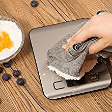 MPM MWK-02M Balança de Cozinha DigitalAço Inox, 5Kg Precisão 1g Função de Tara, , Prata