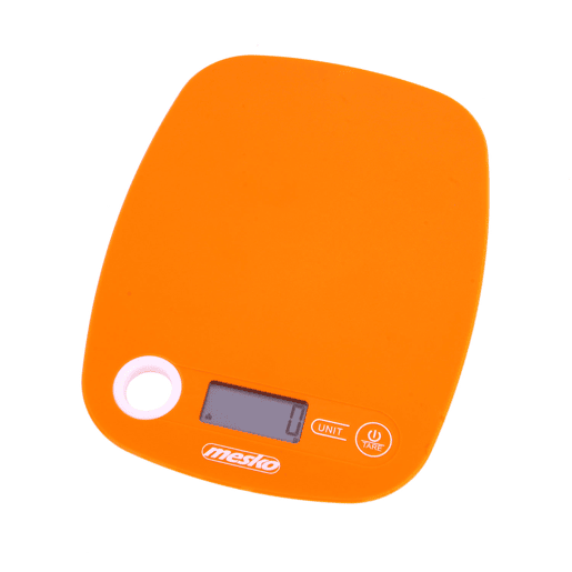 Mesko MS3159O Balança de Cozinha Digital, 5 kg, Ecrã LCD, Alta Precisão, Multifunções, , Laranja