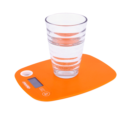 Mesko MS3159O Balança de Cozinha Digital, 5 kg, Ecrã LCD, Alta Precisão, Multifunções, , Laranja