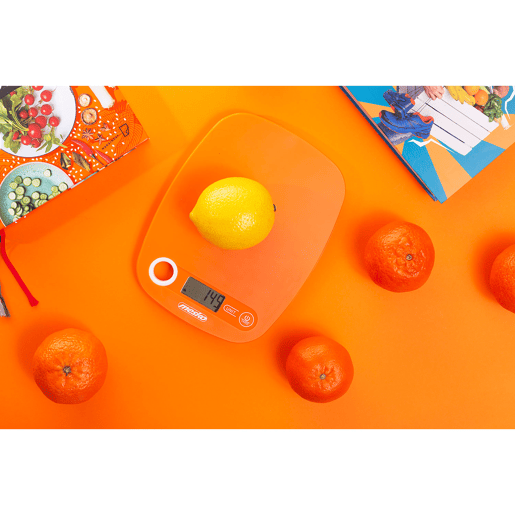 Mesko MS3159O Balança de Cozinha Digital, 5 kg, Ecrã LCD, Alta Precisão, Multifunções, , Laranja