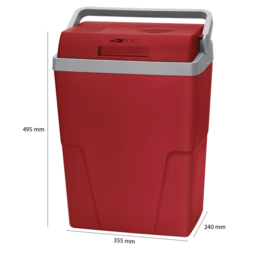 Clatronic KB 3713 Geleira Eléctrica 25L Campismo Viagens 12V230V, 600 , Vermelho