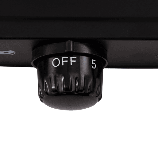 Mesko MS 6508 Fogão Portátil Elétrico 1 Queimador 15,4 cm, Termostato Ajustável, 1000, Preto