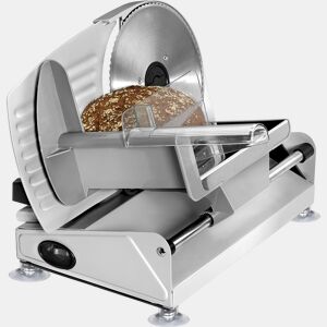 Clatronic MA 3585 Cortador en Fatia de Carnes, Espessura de Corte ajustável,Roda de corte de Aço Inoxidável, 150, Prata