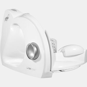 Clatronic AS 2958 Fatiador de Carnes, Espessura de Corte ajustável,Roda de corte de Aço Inoxidável, 180, Branco