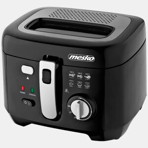 Mesko MS 4908 Fritadeira de Óleo 2,5 L Eléctrica, Pequena, Temperatura Ajustável, Antiaderente Filtro Anti-odor, 1800, Preto