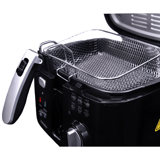 Mesko MS 4908 Fritadeira de Óleo 2,5 L Eléctrica, Pequena, Temperatura Ajustável, Antiaderente Filtro Anti-odor, 1800, Preto