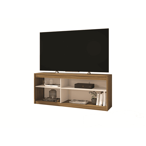 Móvel TV Califórnia (Branco, Carvalho), LAP: 136 x 56 x 36 cm