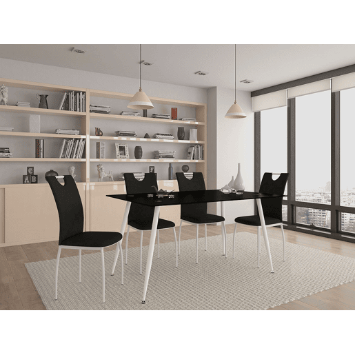 Mesa Sophie (Preto), tampo de video, LAP: 160 x 75 x 80 cm