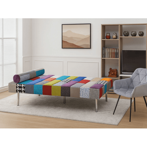 Sofá Cama Hilton (Tecido Patchwork)