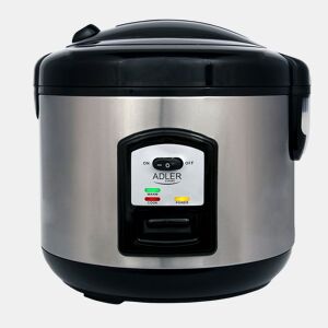 Adler AD6406 Arrozeira, Cozedor de Arroz, 1,5 L, Função Keep Warm, Desligamento Automático, 1000, Prata