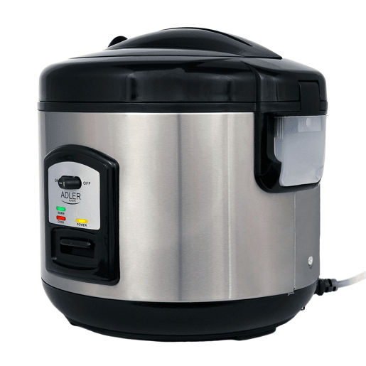 Adler AD6406 Arrozeira, Cozedor de Arroz, 1,5 L, Função Keep Warm, Desligamento Automático, 1000, Prata