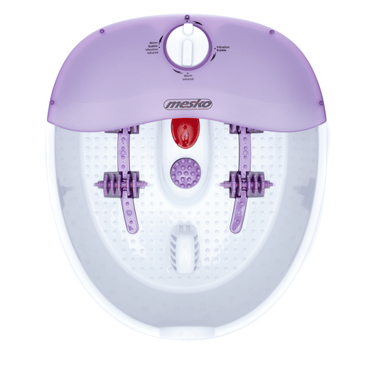 Mesko MS 2152 Massajador de Pés, Massagem de Bolhas, Água Quente, Hipoalergénico, Infravermelho, 70, Branco Violeta Mesko MS 2152 Massajador de Pés, Massagem de Bolhas, Água Quente, Hipoalergénico, Infravermelho, 70, Branco Violeta