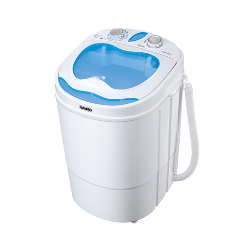 Mesko MS 8053 Máquina de lavar Roupa 3Kg Mini, 1Kg Centrifugada, Perfeita para Campismo, Caravanas e Autocaravanas, 580, Branco azul
