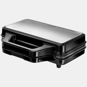 MPM MOP-45M Sanduicheira 4 Sanduíches Forma Triangular, Revestimento Anti-aderente, Temperatura Automática, 900, Aço inox  Preto