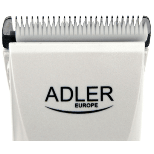 Adler AD2827 Aparador de Cabelo Eléctrico Barbeador Masculino, Cabeça de Titânio, Bateria  Cabo a Rede, 40 , Branco