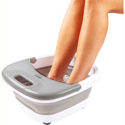 Camry CR2174 Massajador de Pés Dobrável, Massagem de Bolhas, Água Quente de 43 a 45°C., 500, Cinza branco Camry CR2174 Massajador de Pés Dobrável, Massagem de Bolhas, Água Quente de 43 a 45°C., 500, Cinza branco