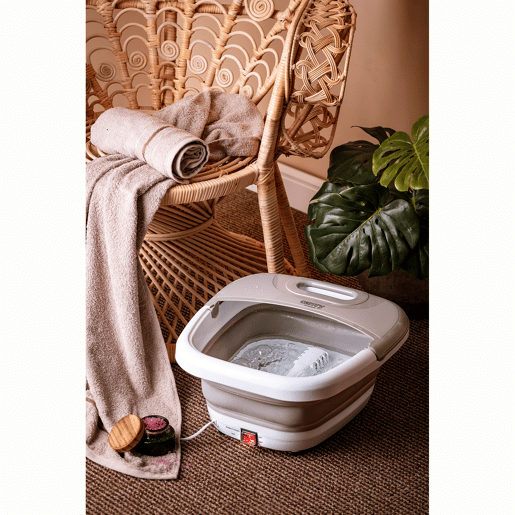Camry CR2174 Massajador de Pés Dobrável, Massagem de Bolhas, Água Quente de 43 a 45°C., 500, Cinza branco Camry CR2174 Massajador de Pés Dobrável, Massagem de Bolhas, Água Quente de 43 a 45°C., 500, Cinza branco