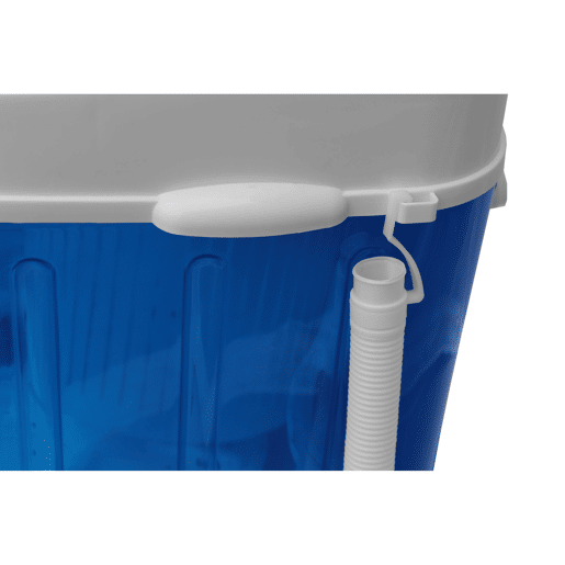 Adler AD8051 Máquina de lavar Roupa 3Kg Mini, 1Kg Centrifugada, Perfeita para Campismo, Caravanas e Autocaravanas, 150, Branco azul
