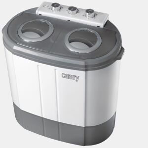 Camry CR 8052 Máquina de lavar Roupa 3Kg Mini, 1Kg Centrifugada, Perfeita para Campismo, caravanas e Autocaravanas, 190 , Cinza branco