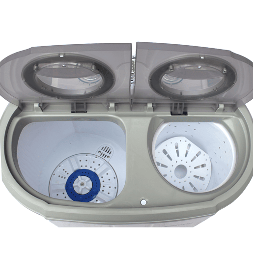 Camry CR 8052 Máquina de lavar Roupa 3Kg Mini, 1Kg Centrifugada, Perfeita para Campismo, caravanas e Autocaravanas, 190 , Cinza branco