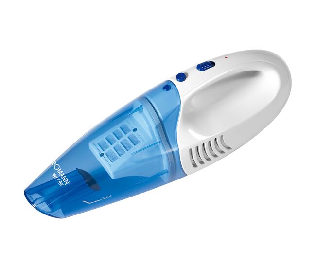 Bomann aks 960 cb aspiradora de mano sin cable, potente, para solidos y líquidos, batería recargable, filtro, 1400 , azul