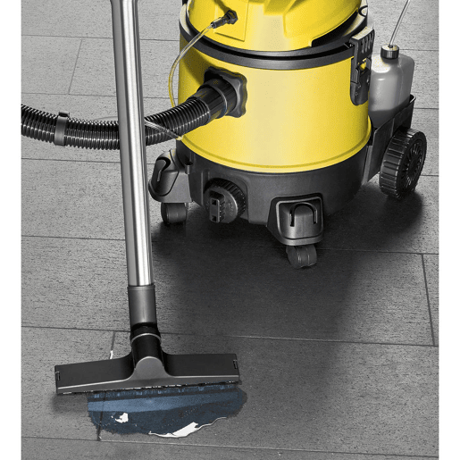 Clatronic BSS 1309 Lava Aspiradora Limpador de Estofos para Automóveis Alcatifa Vácuo Húmido e Seco, 1200, Amarelo