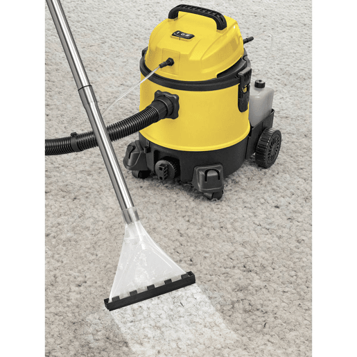 Clatronic BSS 1309 Lava Aspiradora Limpador de Estofos para Automóveis Alcatifa Vácuo Húmido e Seco, 1200, Amarelo
