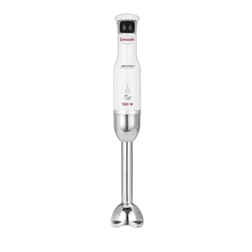 MPM MBL-27 Varinha, Velocidade Ajustável Smooth Touch, Pé de Aço Inoxidável Destacável, 500, Cinza branco