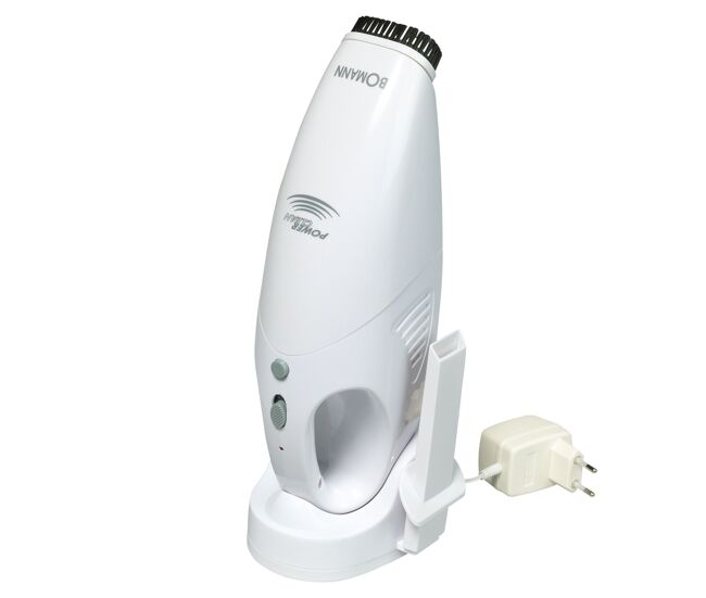 Bomann cb 967 aspiradora de mano sin cable, potente, batería recargable, filtro lavable, sitios difíciles, 1400 , blanco