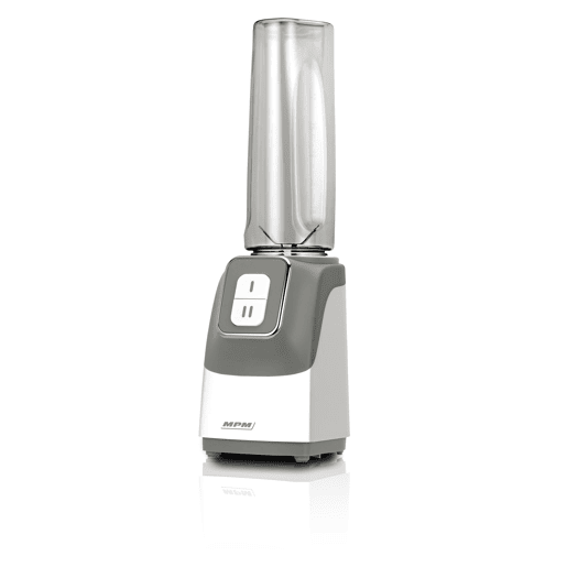 MPM MBL-22 Liquidificador, Smoothie, 2 Garrafas Portátiles, 0,6L, sem BPA, 2 Velocidades, 350, Cinza branco