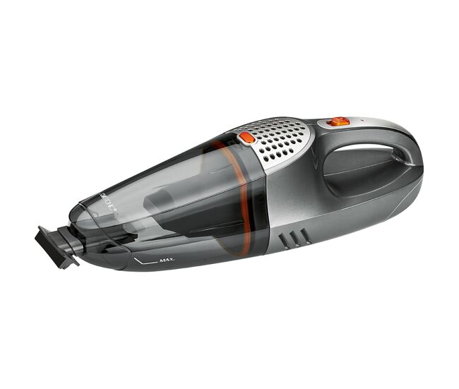 Clatronic aks 832 aspirador de mano sin cable, batería recargable, adaptador coche 12v, para solidos liquidos, 1400 , negro