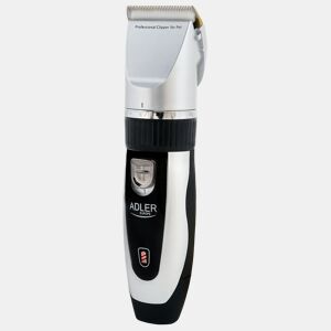 Adler AD2823 Máquina de Tosquiar para Animais de Estimação, Cães, Gatos, Profissional, Cabeça de Titânio, Lâminas de cerâmica, 35, Prata negra