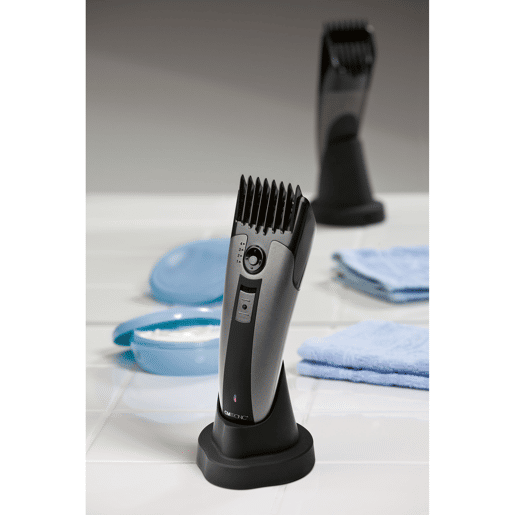 Clatronic HSM R 3313 Aparador de Cabelo e Barba, Acessórios, Bateria Recarregável 800 mAh, 800 , Preto