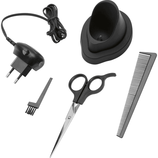 Clatronic HSM R 3313 Aparador de Cabelo e Barba, Acessórios, Bateria Recarregável 800 mAh, 800 , Preto
