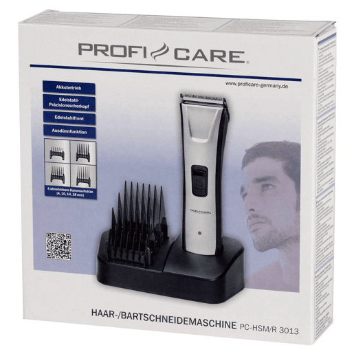 Proficare HSMR 3013 Aparador de Cabelo e Barba, Acessórios, Operação de Bateria  Rede, 600 , Preto  cinza