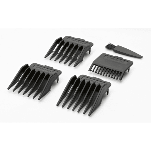 Clatronic HSM 3430 Aparador de Cabelo e Barba, Acessórios, Motor Potente e Silencioso, 10, Prata negra