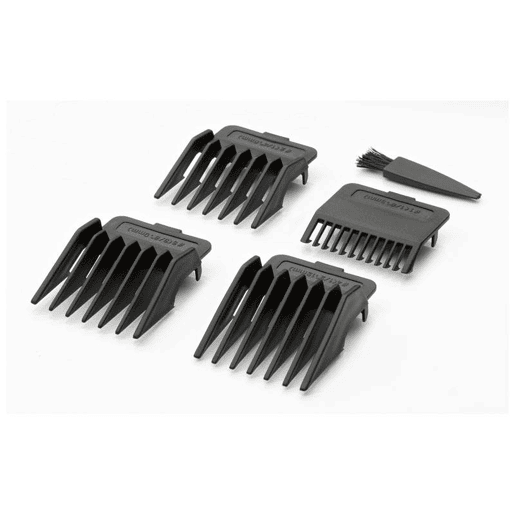 Clatronic HSM 3441 NE Aparador de Cabelo e Barba + Aparador de Nariz e Orelhas, 4 Pentes incluídos, 10, Prata negra