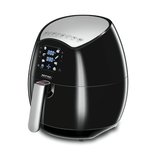 MPM MFR-06 Fritadeira a Ar sem óleo, 4.5L, Airfryer com 8 programas, Temporizador, 1500, Preto  cinza