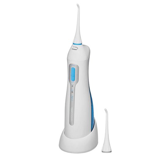 Proficare MD 3026 Irrigador Oral Portátil, sem Fios, Limpeza, Massagem das Gengivas3 Posições para Regular a Pressão da Água, 1500 , Branco