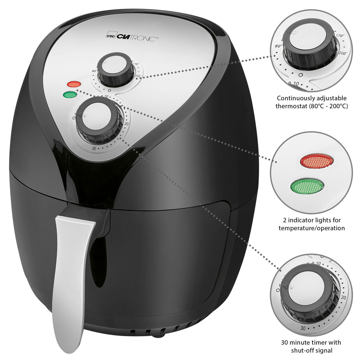 Freidora de aire Clatronic FR 3699 H