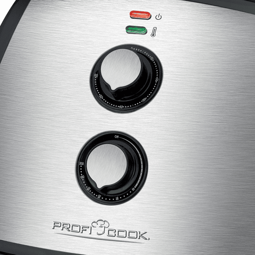 Proficook FR1115 Fritadeira 3,5 Litros sem Oleo Air Fryer, Termóstato Ajustável, Temporizador, 1500, Preto  cinza