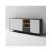 Aparador 3 puertas LEA Patas metálicas Aparador 3 puertas LEA Patas metálicas Blanco/ Gris