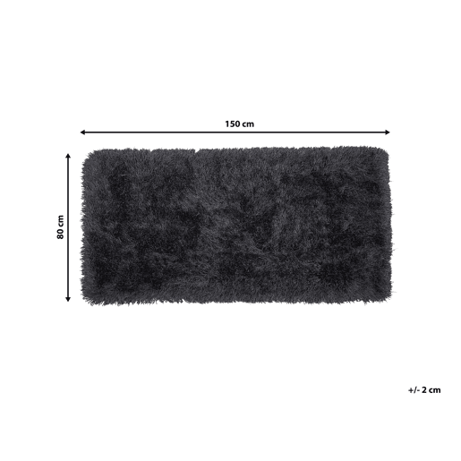 Tapete felpudo CIDE Preto 80 x 150 cm